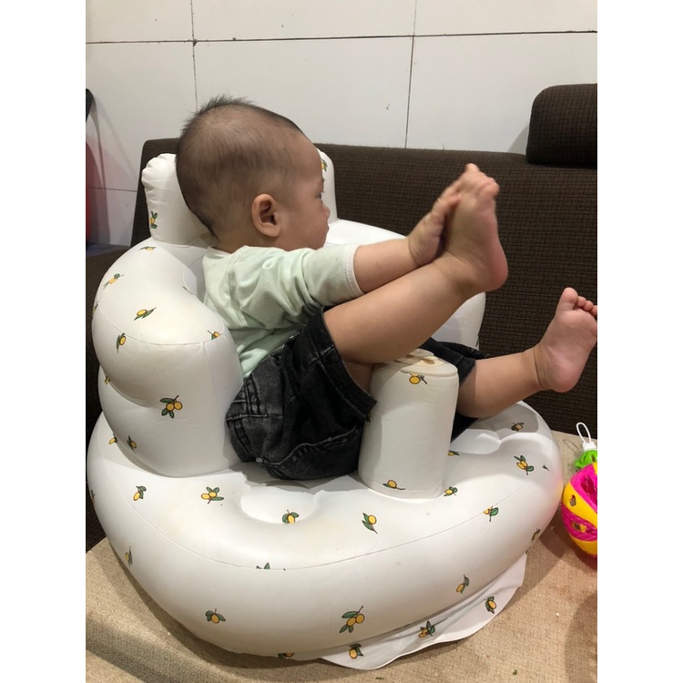 Ghế Tập Ngồi Cho Bé, Bar-Rot, Ghế Ngồi Ăn Dặm Bơm Hơi Tự Động Chống Ngã Cao Cấp Phong Cách Hàn Quốc