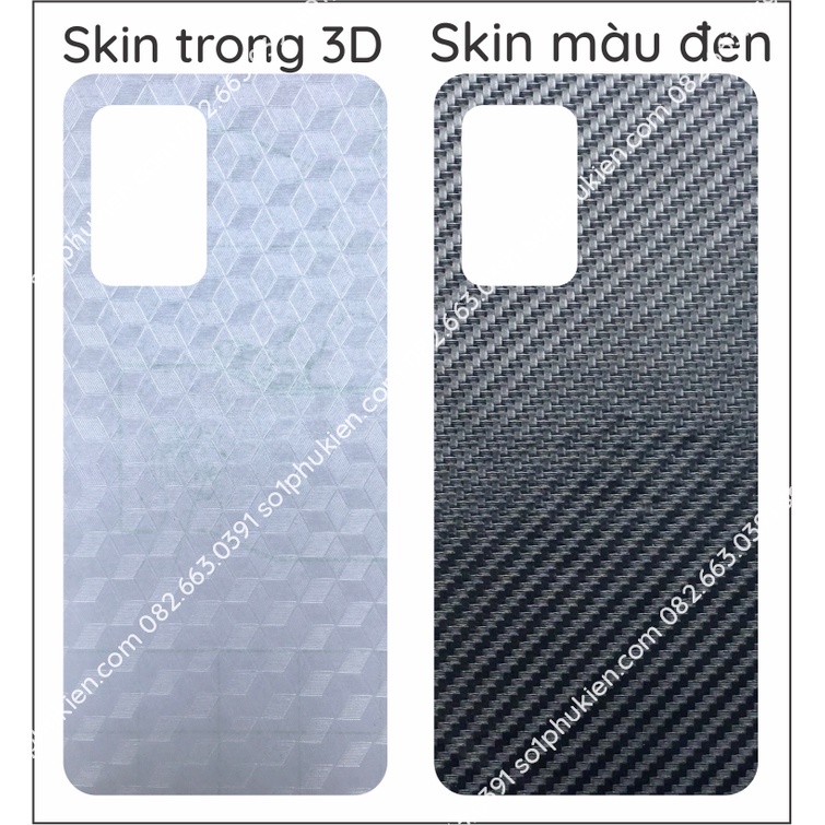 Miếng dán mặt lưng skin carbon Samsung A52s 5G