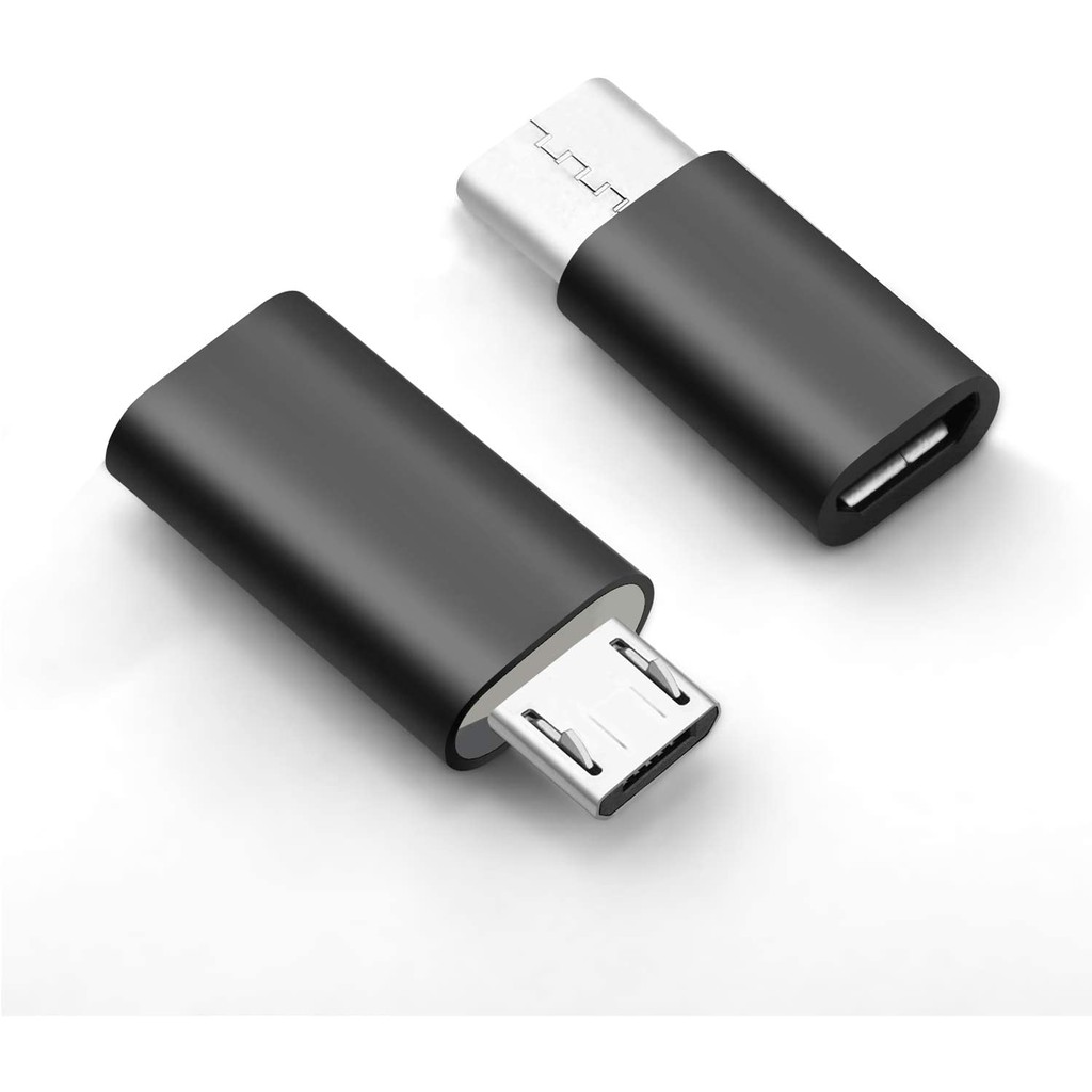 USB chuyển đổi từ cổng Micro Usb sang Usb-C dùng sạc và truyền dữ liệu cho  Galaxy S20 S7 Note5 Lg V30 G4