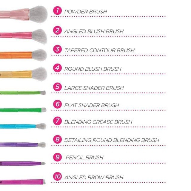 Bộ Cọ Bh Cosmetics Take Me Back To Brazil Brushes 10 Cây