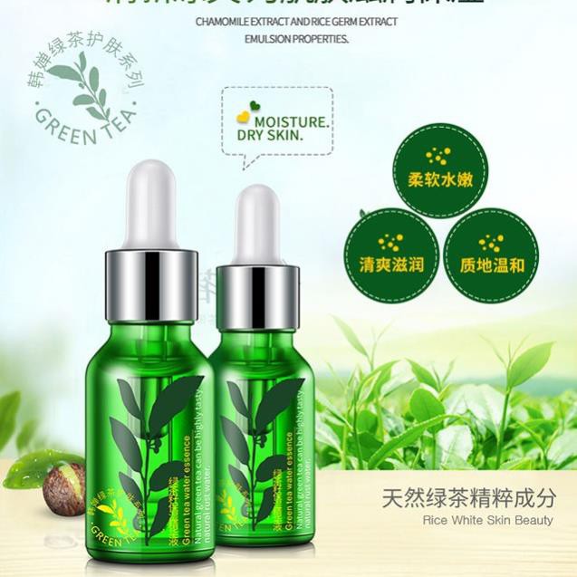 Serum Dưỡng Da Lành Mụn Trà Xanh Rorec 15ml
