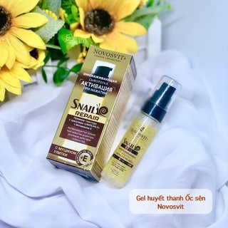 Gel Huyết thanh Novosvit Ốc Sên sáng da trẻ hoá da