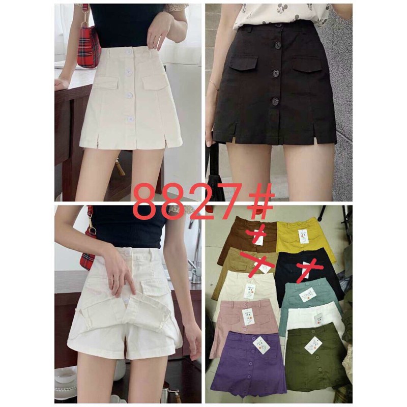 Chân váy thô ngắn có quần trong