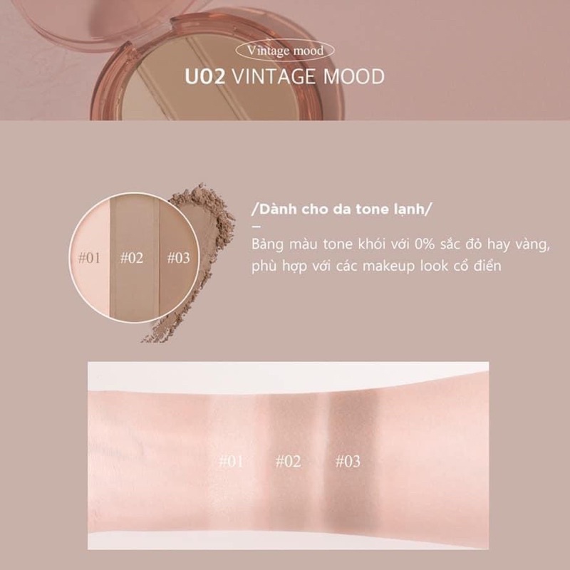Phấn tạo khối Black Rouge Up And Down Triple Contouring | Phấn bắt sáng highlight màu U01 U02
