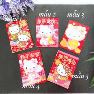 Xấp 6c bao lì xì Hello kitty