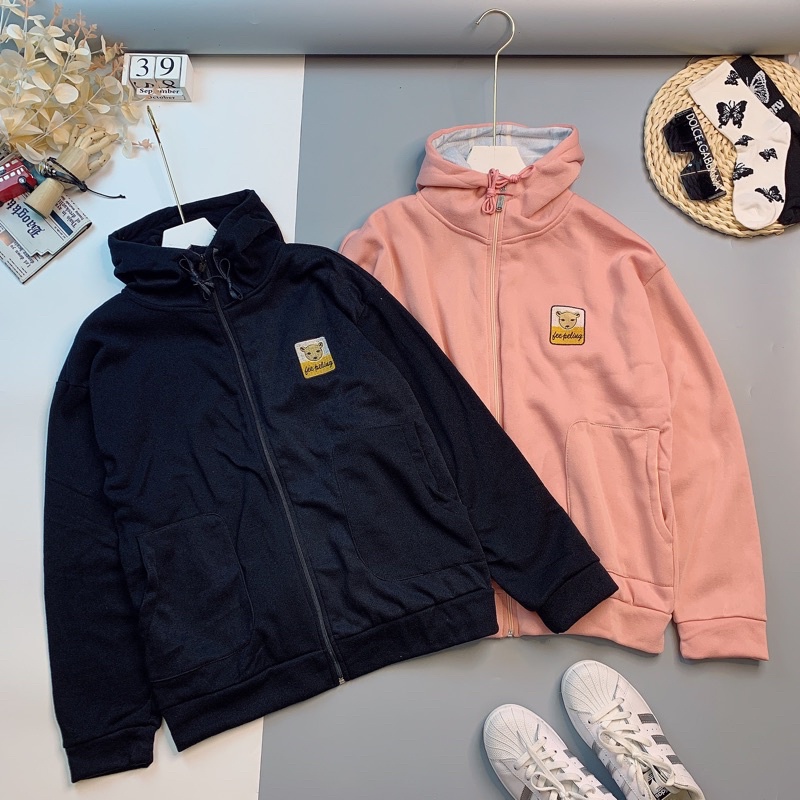 AK11_Áo Khoác Bomber_Tay Cánh Dơi Phồng Phom Rộng_Chất Nỉ Bông Ngoại Nhập Không Xù Lông_Hàng May 2 Lớp Nón Siêu Kute