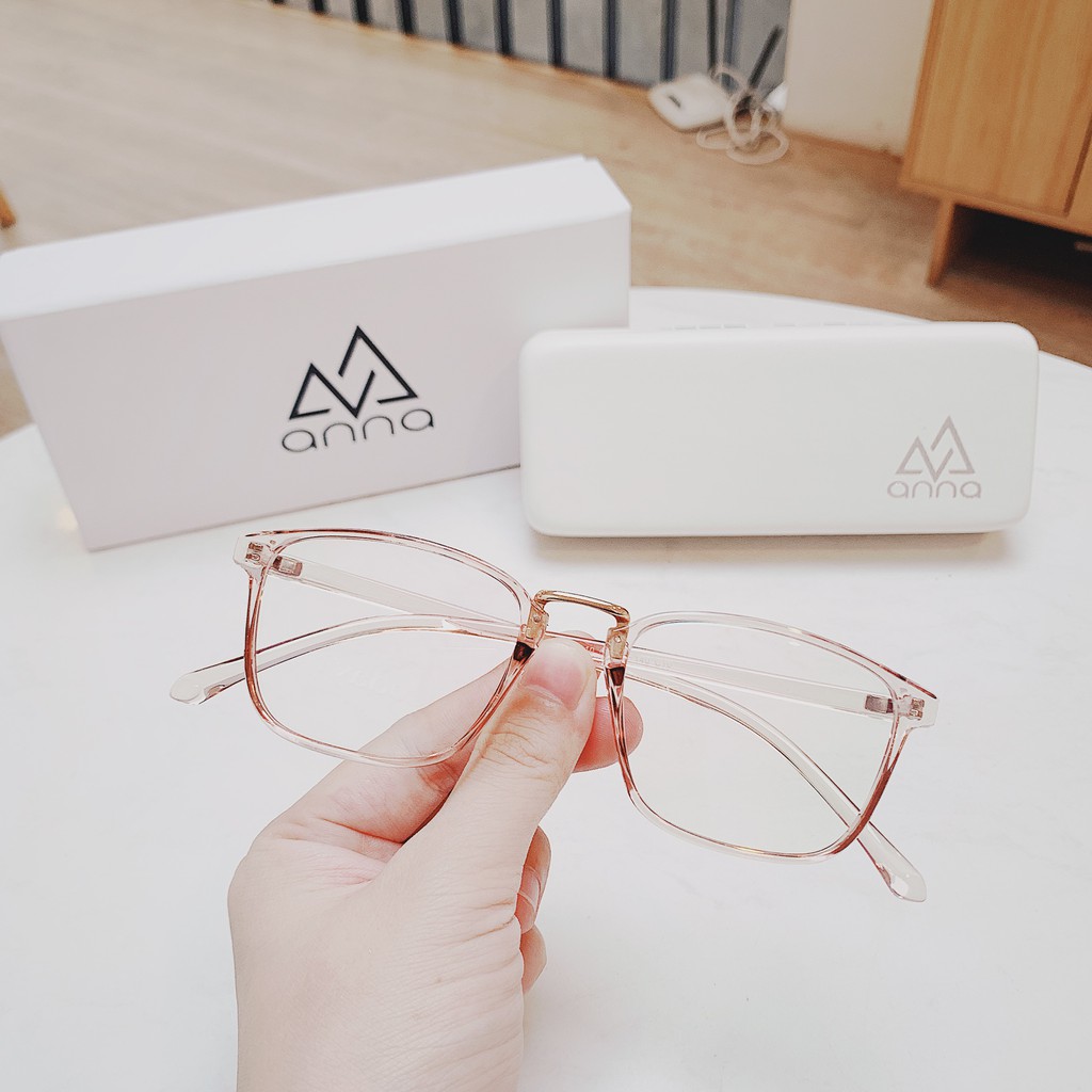 Gọng kính mắt thời trang nam nữ ANNA vuông tròn cá tính chất liệu nhựa dẻo 170LS006 | BigBuy360 - bigbuy360.vn