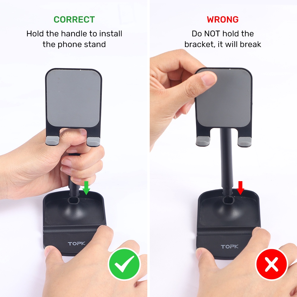 💞Chính hãng💞 Giá Đỡ Điện Thoại Và Tablet TOPK D10 - D23 - D02 Cao Cấp Có Thể Điều Chỉnh Tiện Dụng