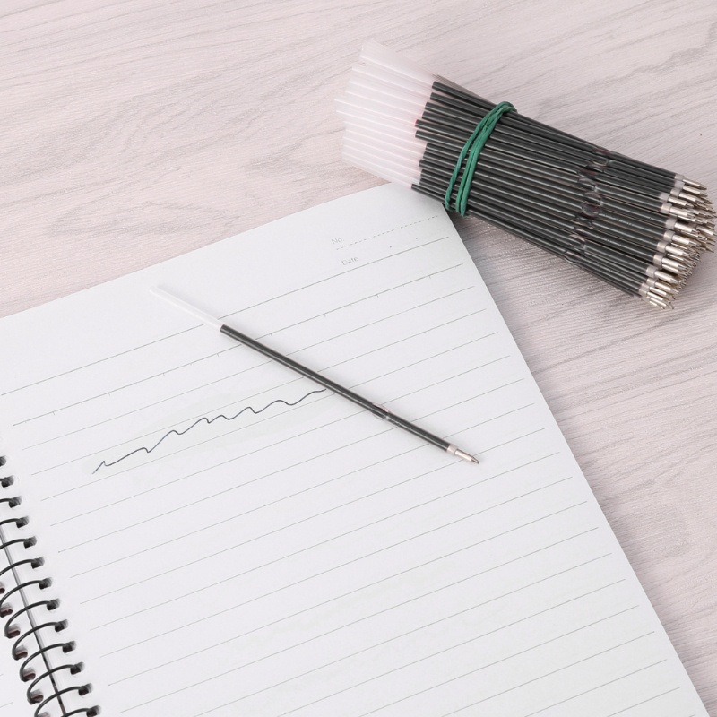 Set 100 Ruột Bút Bi 0.7mm Màu Xanh Dương / Đen / Đỏ