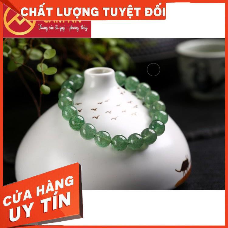 Chuỗi Vòng Tay Dâu Tây Xanh - Trang sức phong thủy CẨM AN