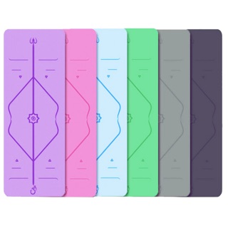 THẢM YOGA ĐỊNH TUYẾN 6mm 2 LỚP(tặng túi xịn và dây buộc)
