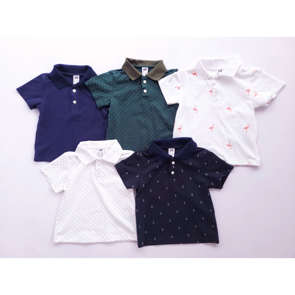 [FAFRINW05 giảm tối đa 30k đơn 150k]Set 2 áo Polo cotton nhiều màu cho bé