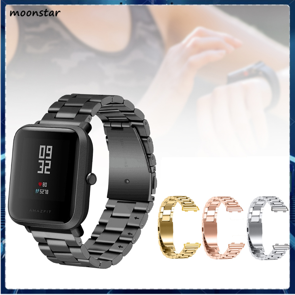 Dây Đeo Inox Cho Đồng Hồ Thông Minh Huami Amazfit 20 / 22mm