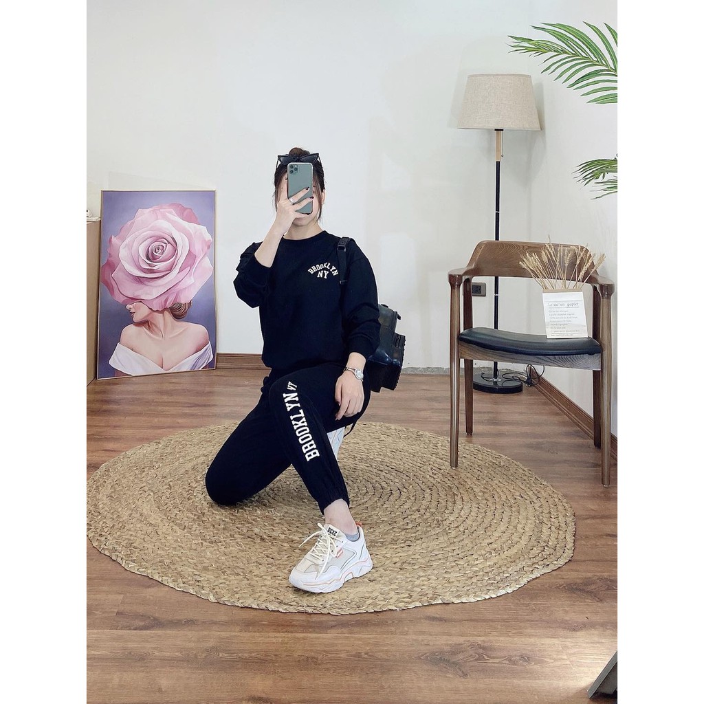 [SẢN PHẨM ĐƯỢC TRỢ GIÁ] Bộ nỉ nữ da cá Brooklyn chất siêu đẹp. | BigBuy360 - bigbuy360.vn