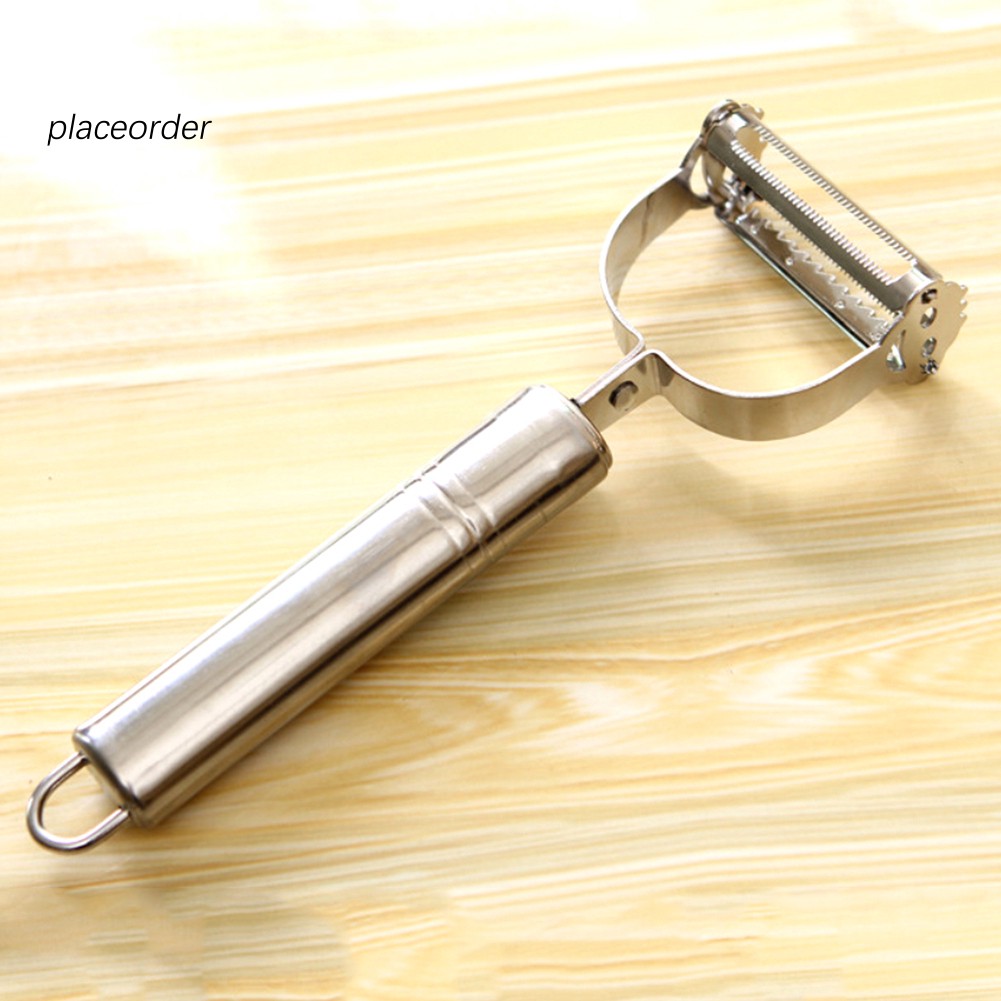 Dụng Cụ Nạo Gọt Hoa Quả Inox Loại 2 Lưỡi Siêu Hot_Super Sale (1351 )