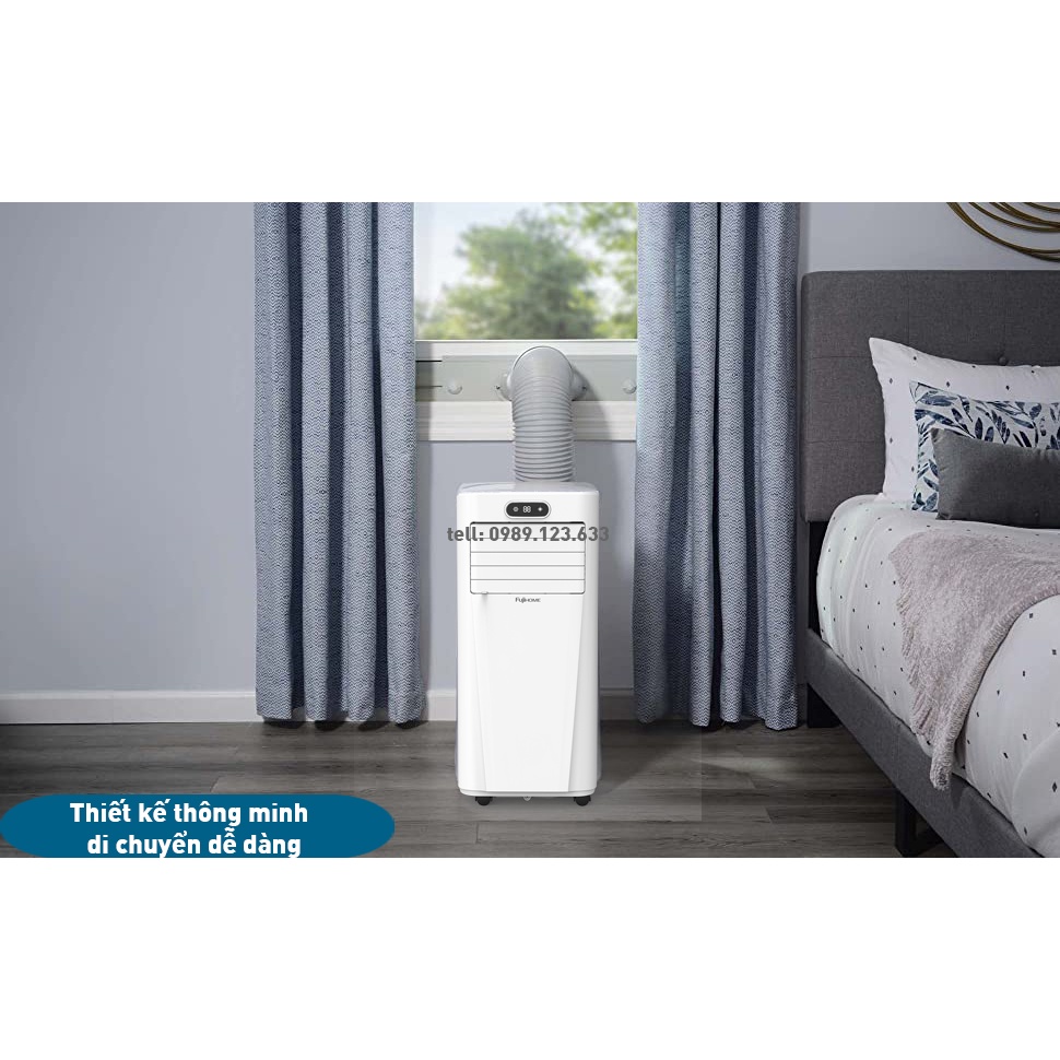 Điều hòa di động 9000BTU-12000BTU 15m2- 35m2 nhập khẩu CN Nhật Bản FUJIHOME,làm lạnh, hút ẩm 25 lít/ngày, lọc không khí