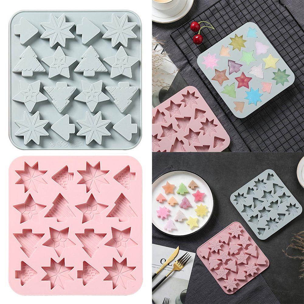 WTTLE Khuôn Silicone Làm Xà Phòng / Sô Cô La Hình Cây Bông Tuyết Xinh Xắn