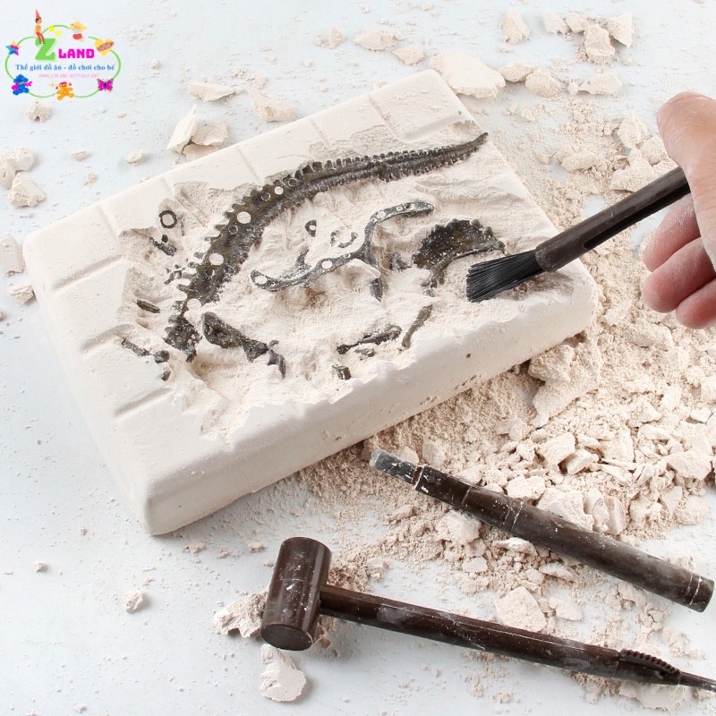 DIY ĐỒ CHƠI SÁNG TẠO, TRẢI NGHIỆM-BỘ TRÒ CHƠI KHẢO CỔ HỌC TRUY TÌM KHỦNG LONG HÓA THẠCH