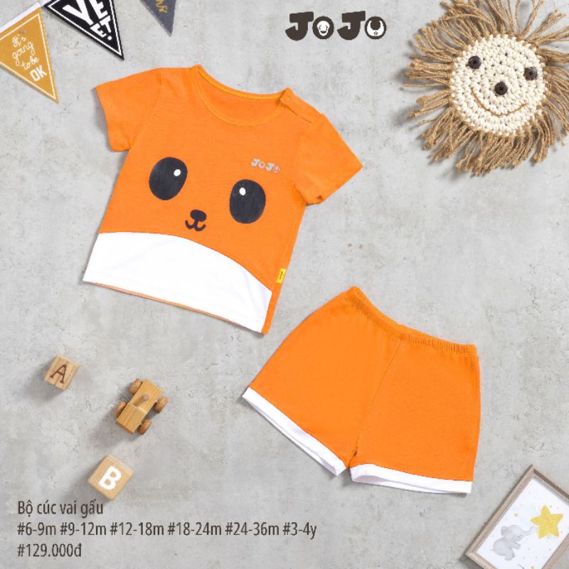 Joyo - Bộ cộc cúc vai mềm mát, bộ cộc cánh tiên điệu đà cho bé