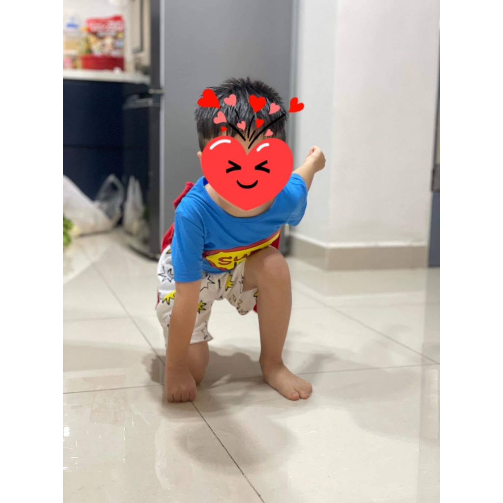 Bộ ngắn tay siêu nhân bé trai Cordi-i Hàn Quốc