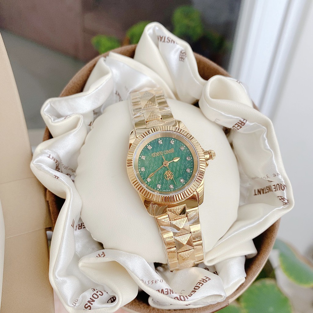 Đồng hồ nữ chính hãng Robertor cavalli by frank Muller - Máy Quartz pin - KÍnh Sapphire