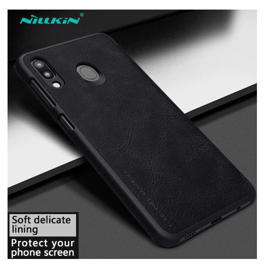 Bao da Nillkin QIN cho Samsung Galaxy A20/A30 chính hãng - Có ngăn để thẻ