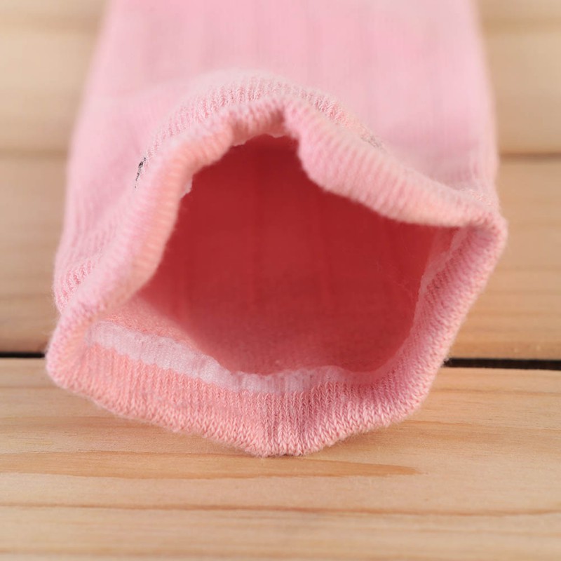 Vớ bé gái cao qua gối thêu hình động vật