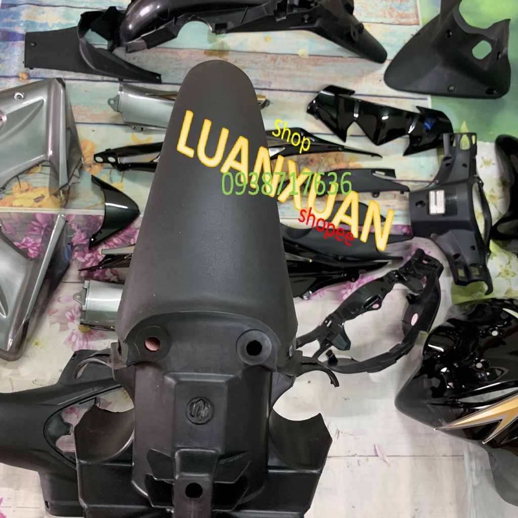 Bộ dàn áo xe WAVE S110 - RS110 màu ĐEN, nhựa ABS nguyên sinh