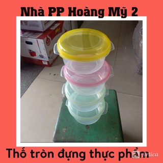 Hộp tròn đựng thực phẩm có nắp đậy