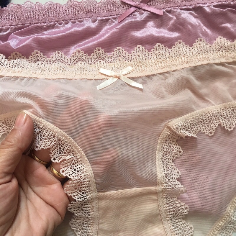 10 Quần Lót Lụa Bóng Phối Ren Cao Cấp Siêu Mềm #028 size 45-58kg