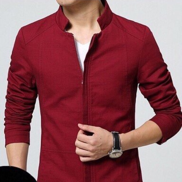 Áo khoác nam cổ trụ kiểu vest