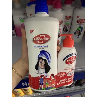 Dầu gội lifeboy tặng kèm nước rửa tay