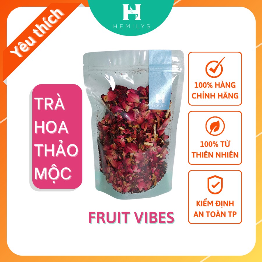 Trà Thảo Mộc Cao Cấp Vị Trái Cây Bổ Sung Vitamin Thanh Lọc Đẹp Da An Thần FRUIT VIBES Hemilys Tea