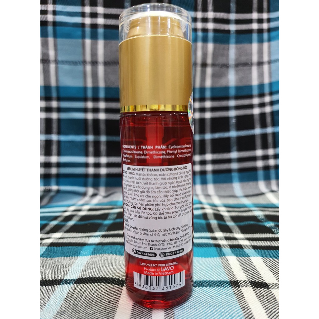 SERUM HUYẾT THANH DƯỠNG BÓNG TÓC - LAVOX - 60ML