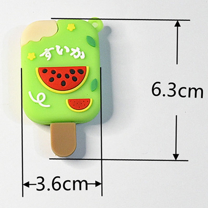 Móc Khoá Hình Que Kem Hoa a quả Siêu Xinh 4 -Màu/ Size lớn