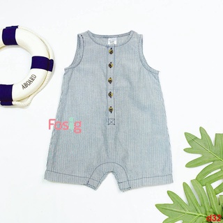 [4-8kg ; 11-12kg] Romper Đùi Bé Trai Cter - Sọc Navy Nhỏ D32