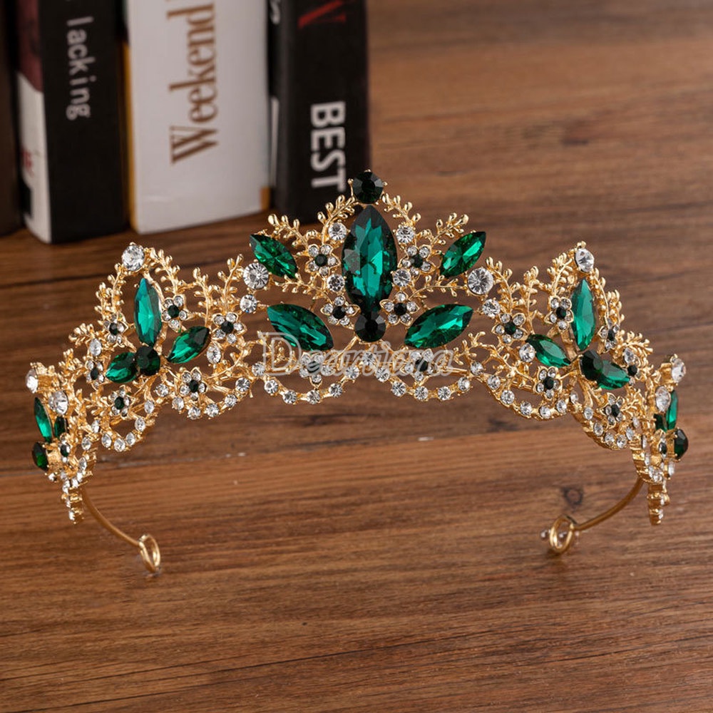 Vương Miện Đội Đầu Đính Kim Cương Giả Thời Trang Cho Cô Dâu