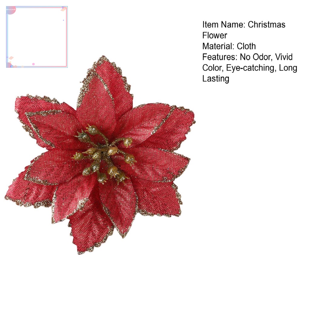 Bộ 10 Bông Hoa Giả Màu Sắc Tươi Sáng Dùng Trang Trí