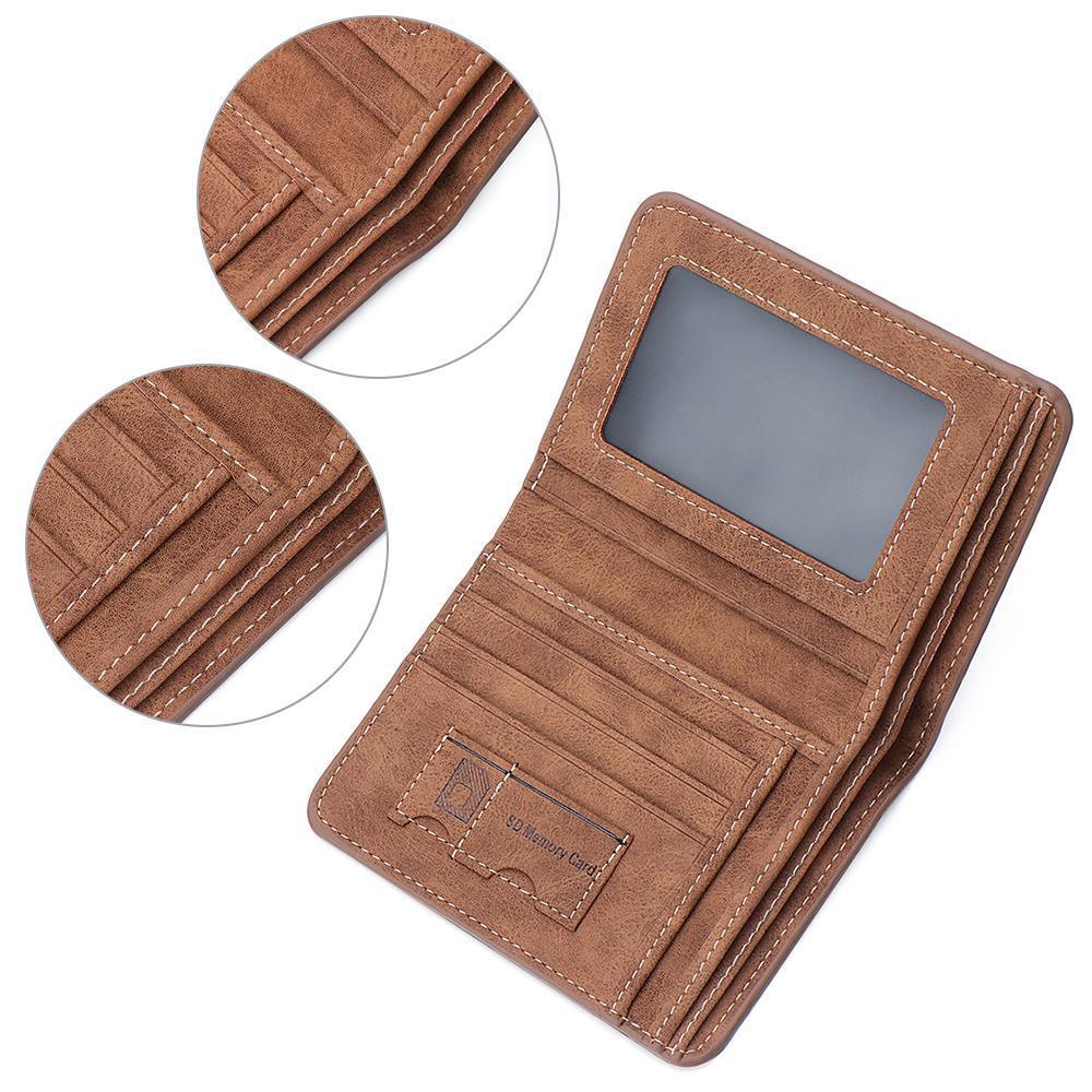 Ví Da Mềm Gấp Đôi Phong Cách Retro