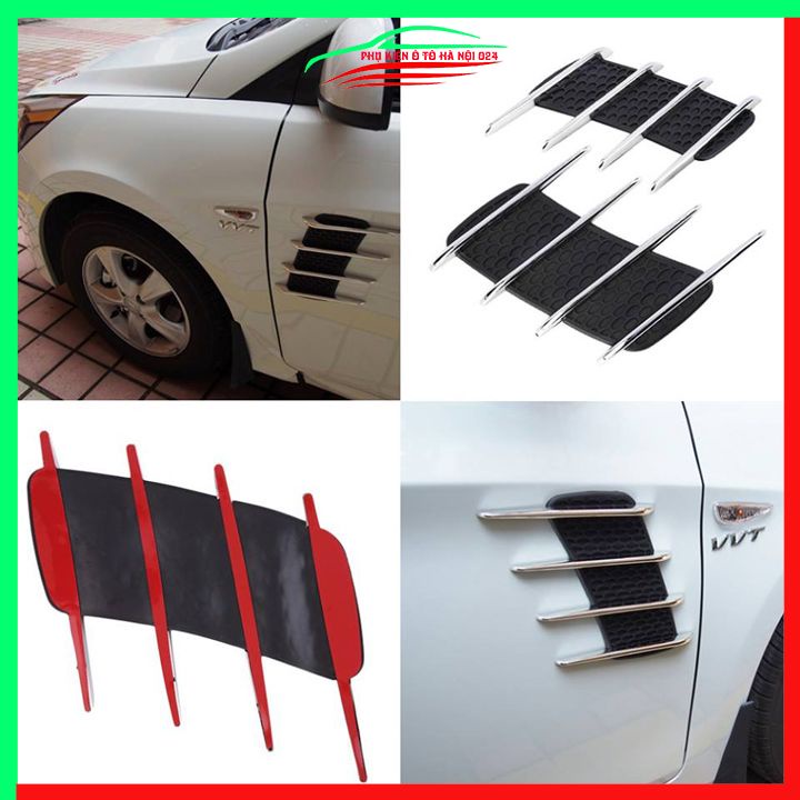 Ốp mang cá thể thao trang trí mô phỏng cửa hút gió trang trí bảo vệ thân xe