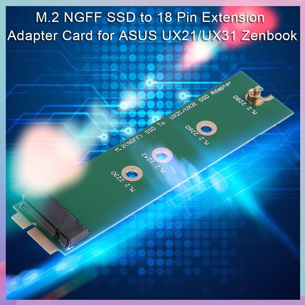 Thẻ chuyển đổi M.2 NGFF SSD sang 18 Pin cho ASUS UX21/UX31 Zenbook | BigBuy360 - bigbuy360.vn