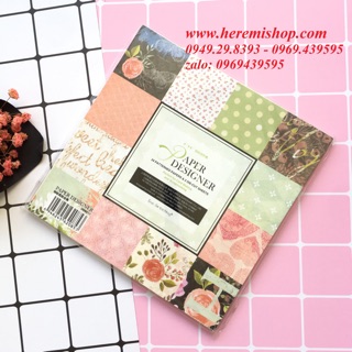 Sổ hoạ tiết làm scrapbook, lovebox