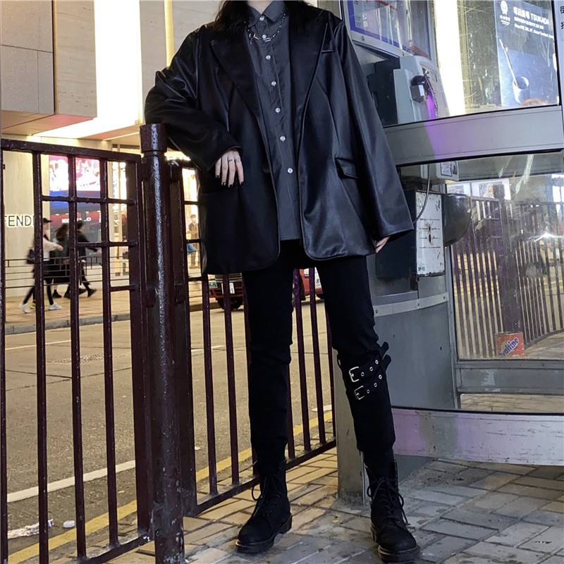 |SẴN| AK08_ÁO KHOÁC BLAZER DA CÁ TÍNH MẪU MỚI 2021 |ORDER|