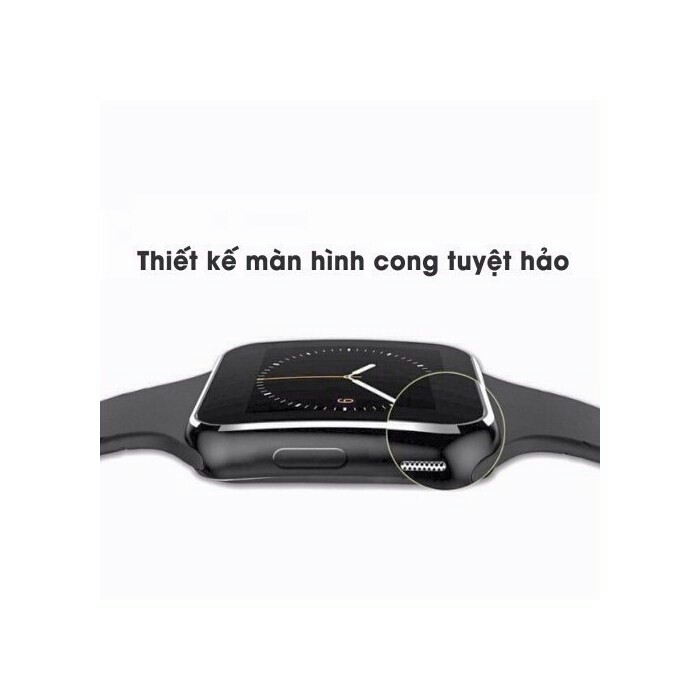 Đồng hồ thông minh Smartwatch X6 màu trắng màn hình cong cao cấp