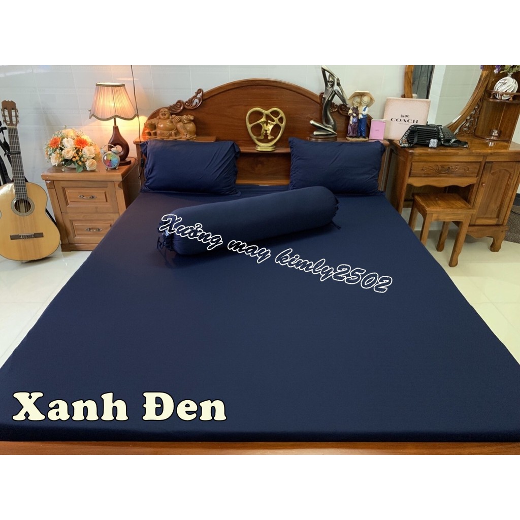 [Drap lẻ] [Độ dày nệm 16-25cm] Drap-Ga trải giường lẻ vải thun sợi siu (silk) màu trơn Hàn Quốc [Hàng Loại 1]