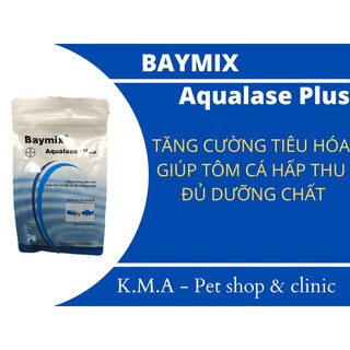 Baymix Aqualase Plus (gói 1kg) men tiêu hóa cao cấp cho cá koi, cá cảnh, lươn, ếch, tôm, tép...giảm tiêu tốn thức ăn