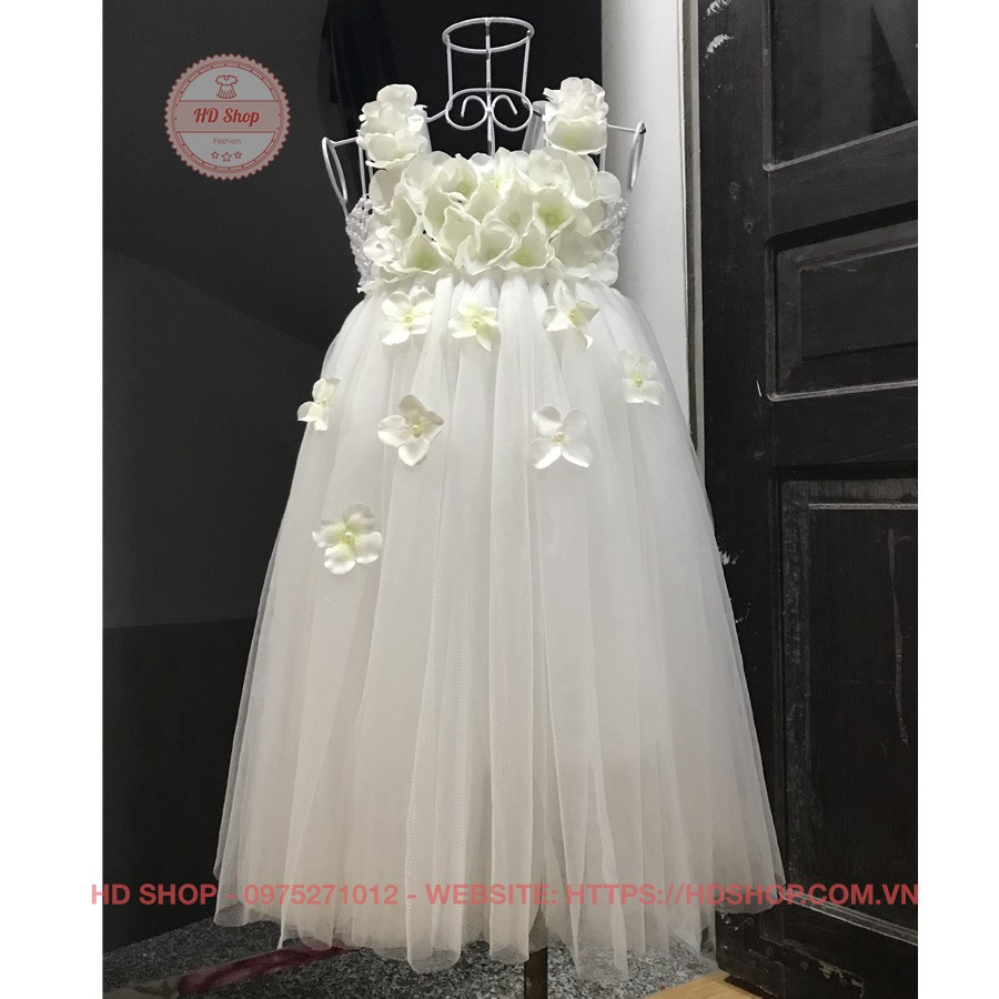 Đầm công chúa ❤️FREESHIP❤️ Đầm công chúa cho bé trắng tú cầu 4-32kg