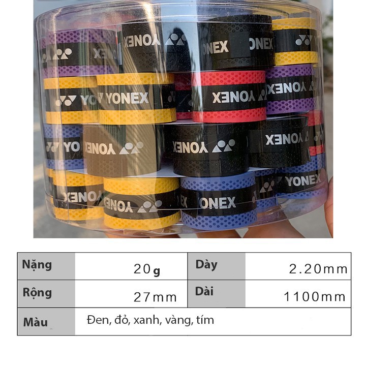 Quấn cán vợt cầu lông Yonex YH6 chất lượng cao chuyên dùng