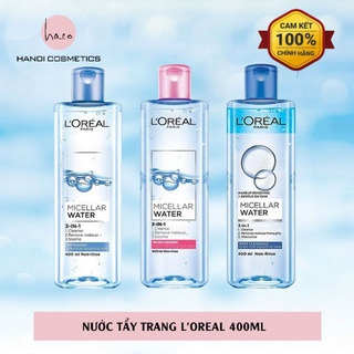 Nước tẩy trang L Oreal Paris 3-in-1 Micellar Water 400ml