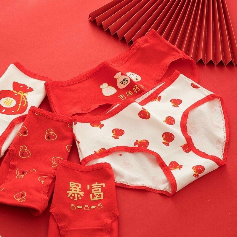 QUẦN LÓT Sarah Lingerie MẶC NGÀY TẾT, 5 quần 5 mùng TÀI LỘC Cả Năm đây ạ